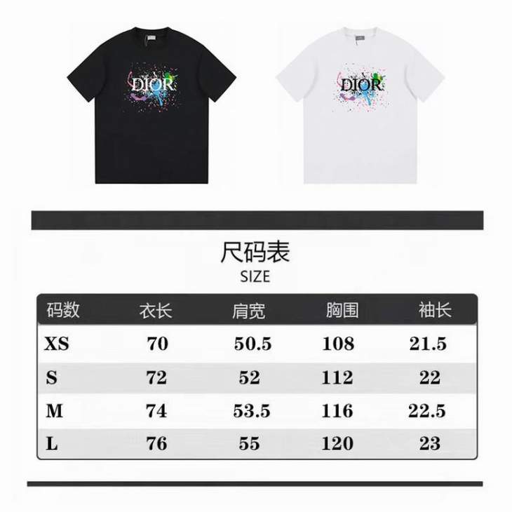 Dior T Shirts Short _SKUDiorXS-Lfst239615530